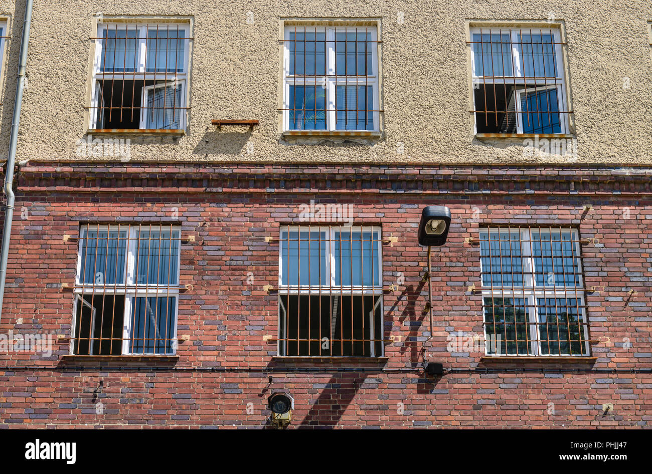 Verwaltungstrakt, Stasi-Gedenkstaette, Genslerstrasse, Hohenschönhausen, Lichtenberg, Berlin, Deutschland Stockfoto