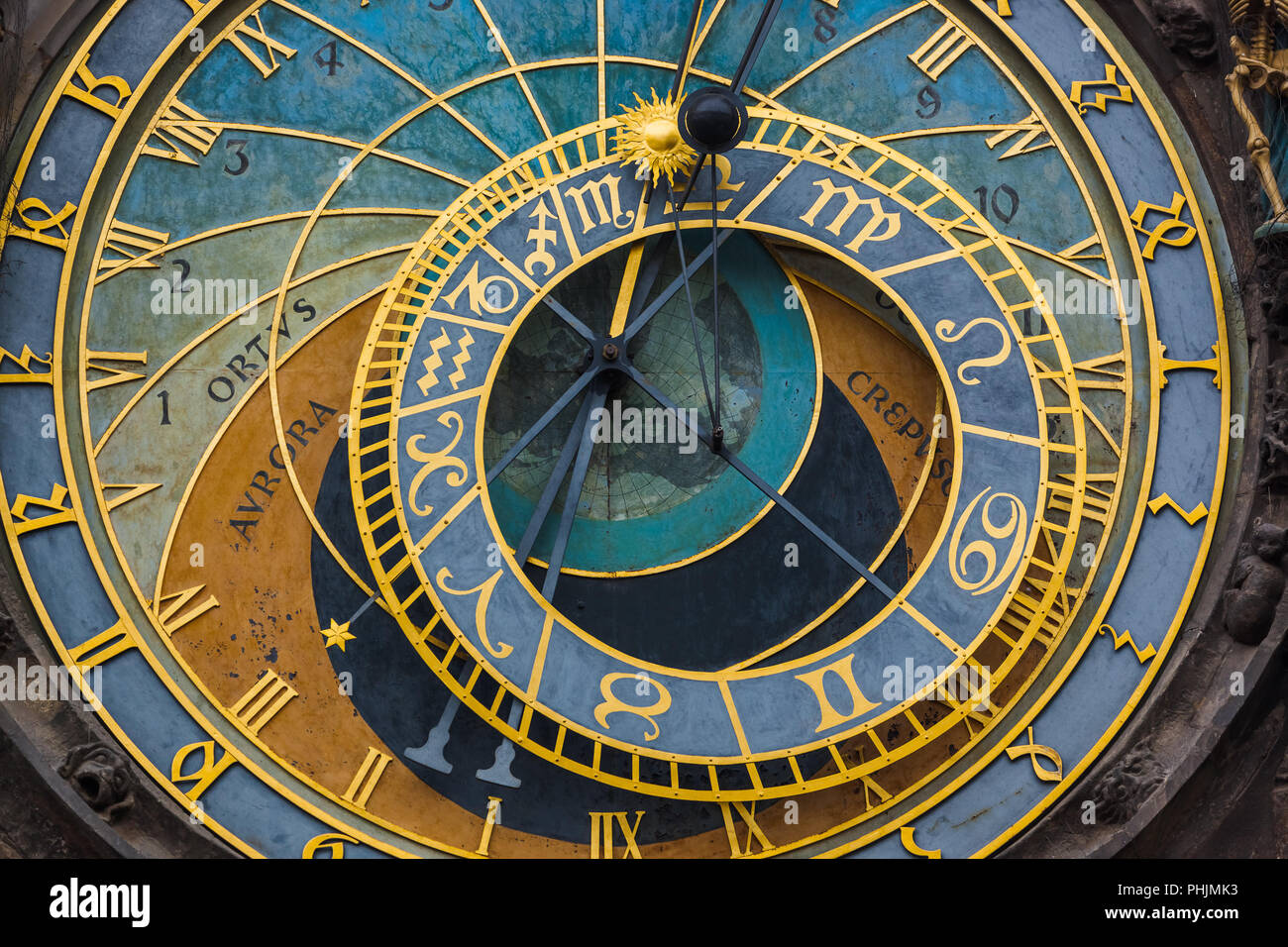 Alte Astronomische Uhr in Prag - Tschechische Republik Stockfoto