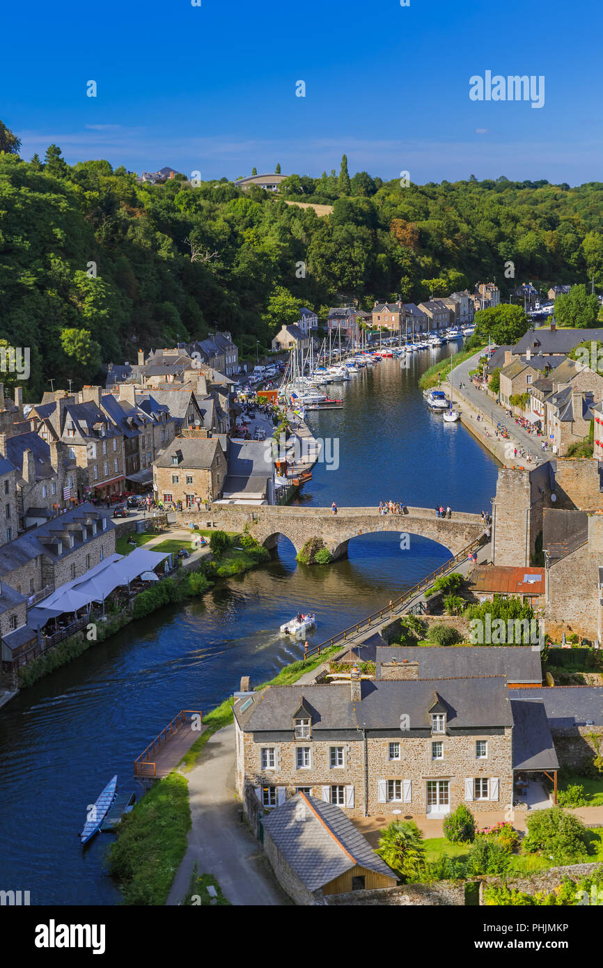 Dorf in der Bretagne Dinan - Frankreich Stockfoto