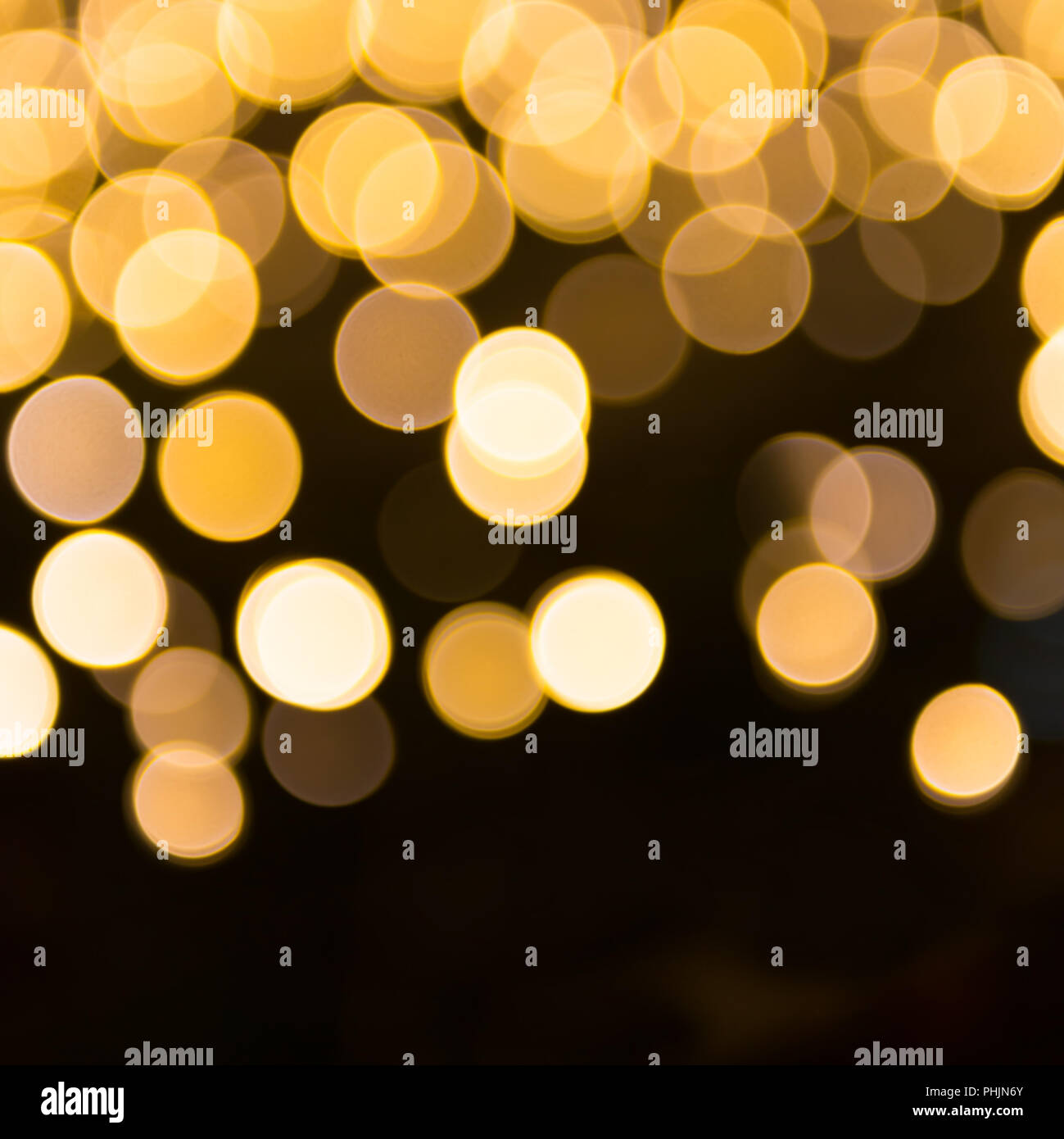 Orange und Gelb blur Holiday Lights Stockfoto