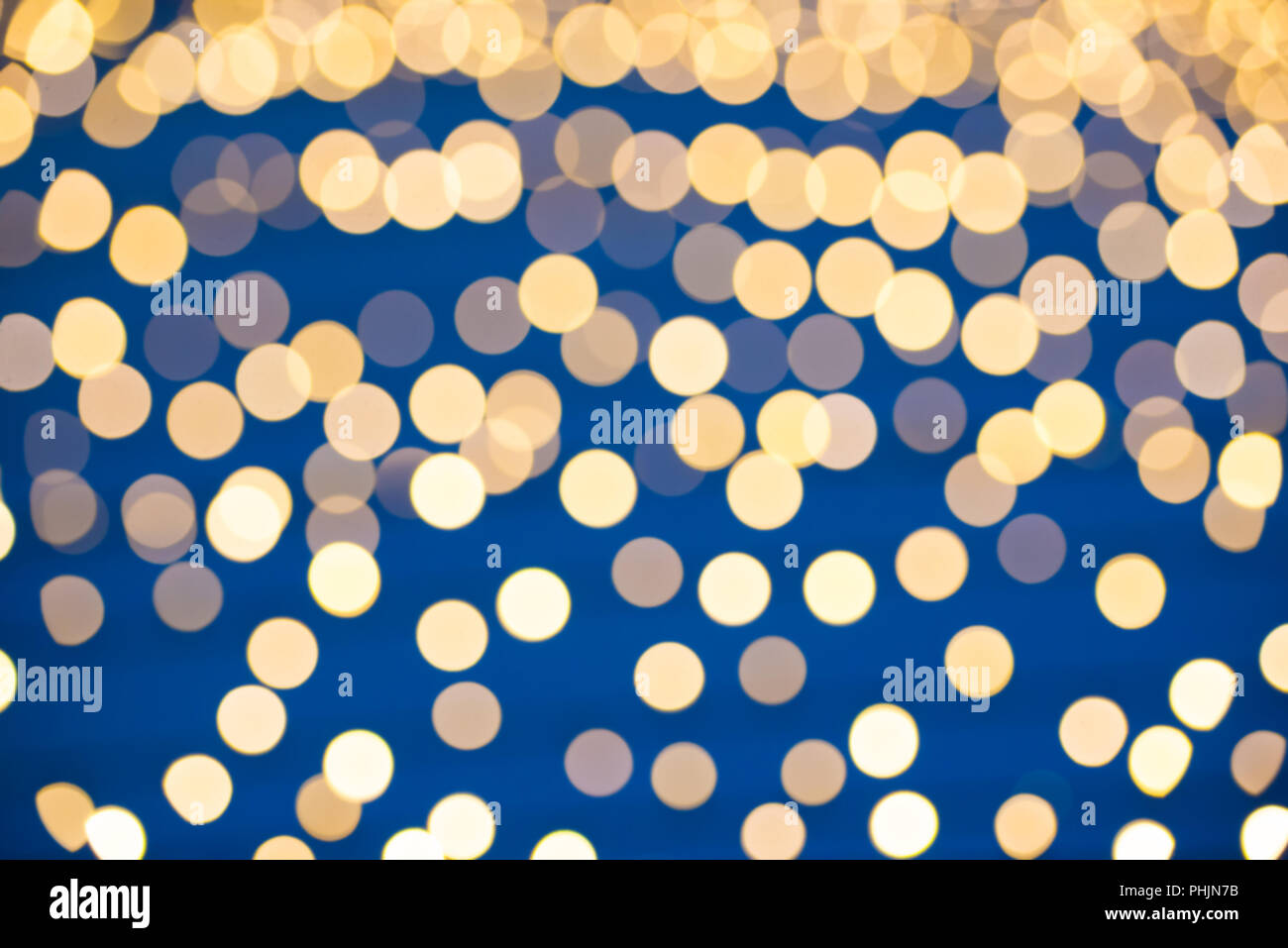 Orange und Gelb blur Holiday Lights Stockfoto