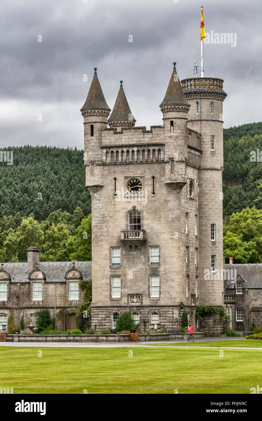 Balmoral Castle, Aberdeenshire, Schottland, Großbritannien Stockfoto