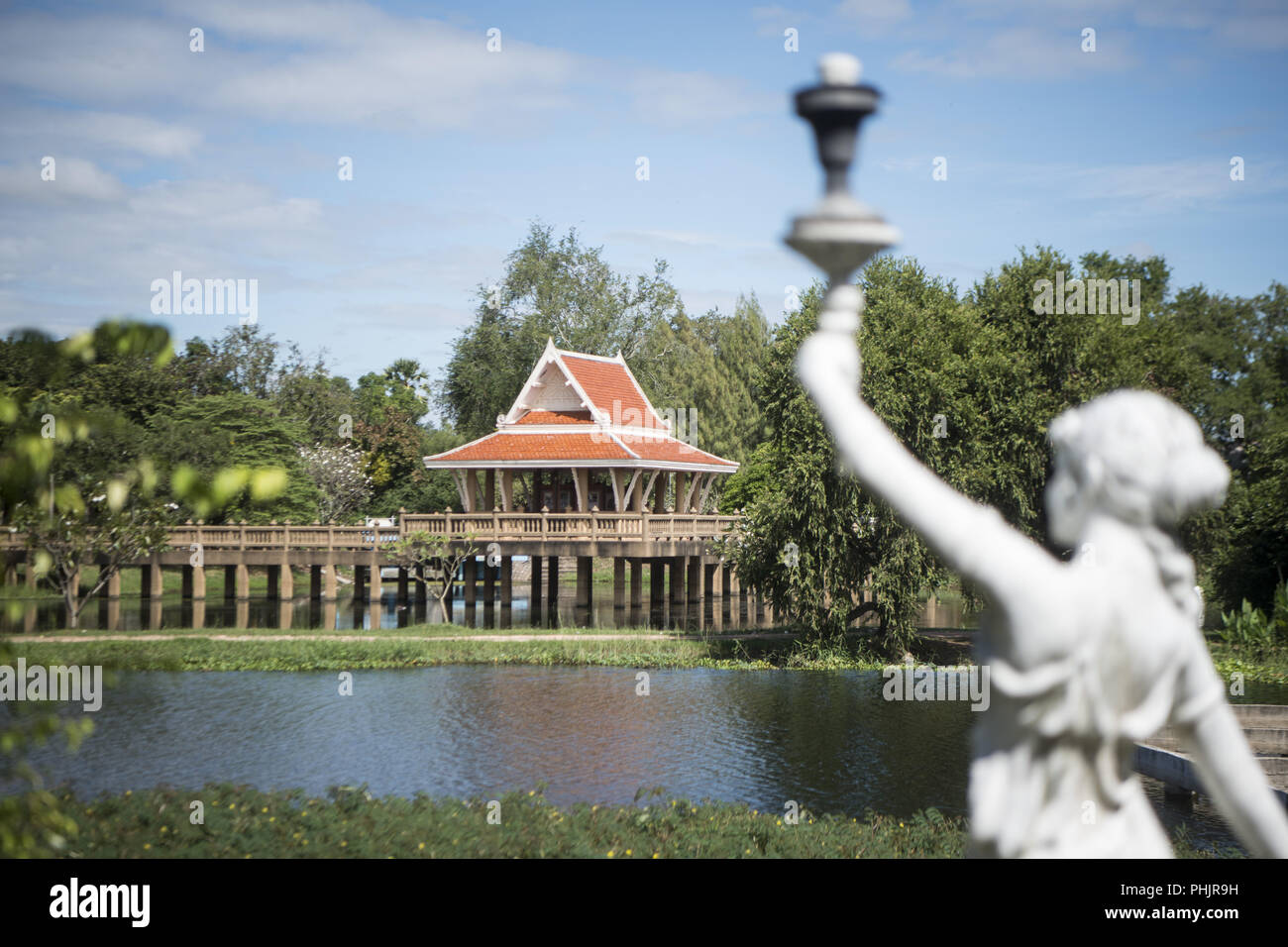 THAILAND ISAN PHIMAI SAI NGAM Banyan Tree Park Stockfoto