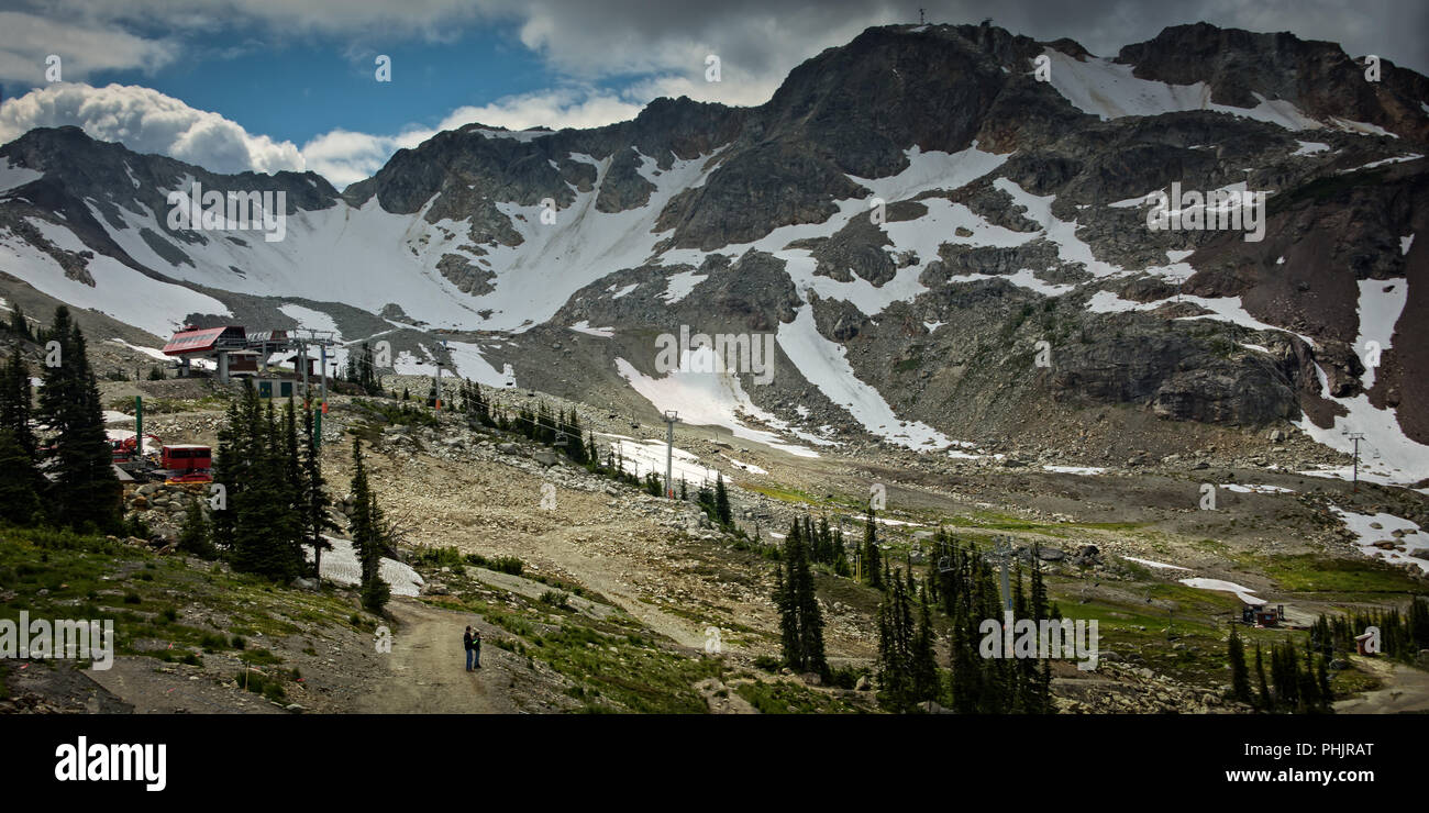 Oberseite der Welt alpine Trail in Whistler Top Mountain Kanada Stockfoto