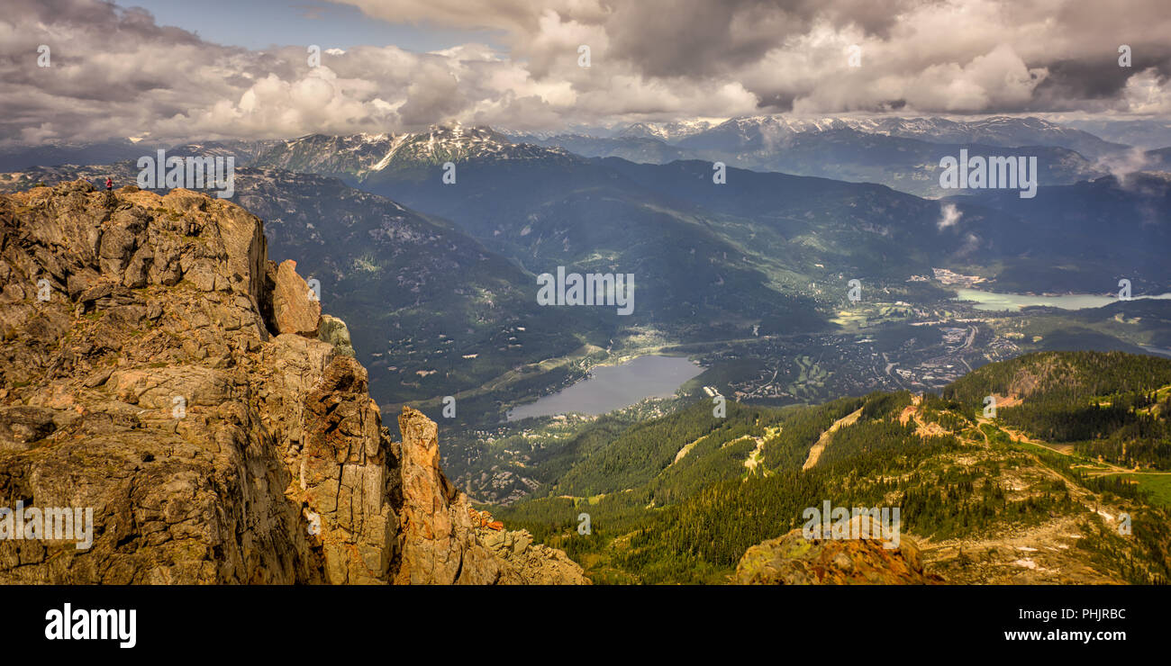 Beliebtes Ziel wunderschönen Naturpark im meer himmel Gondel squamish Kanada Stockfoto
