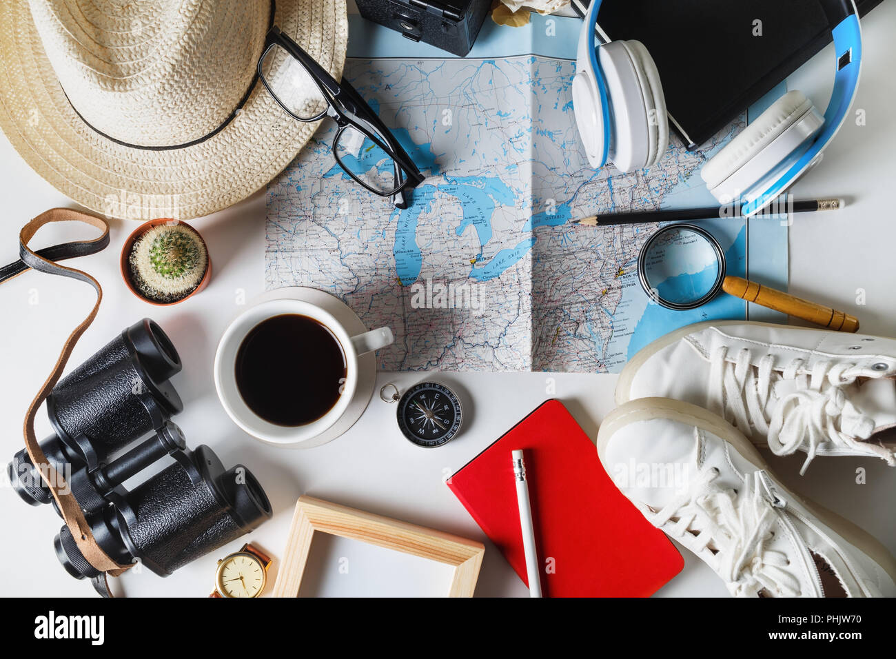 Reise-Accessoires Stockfoto