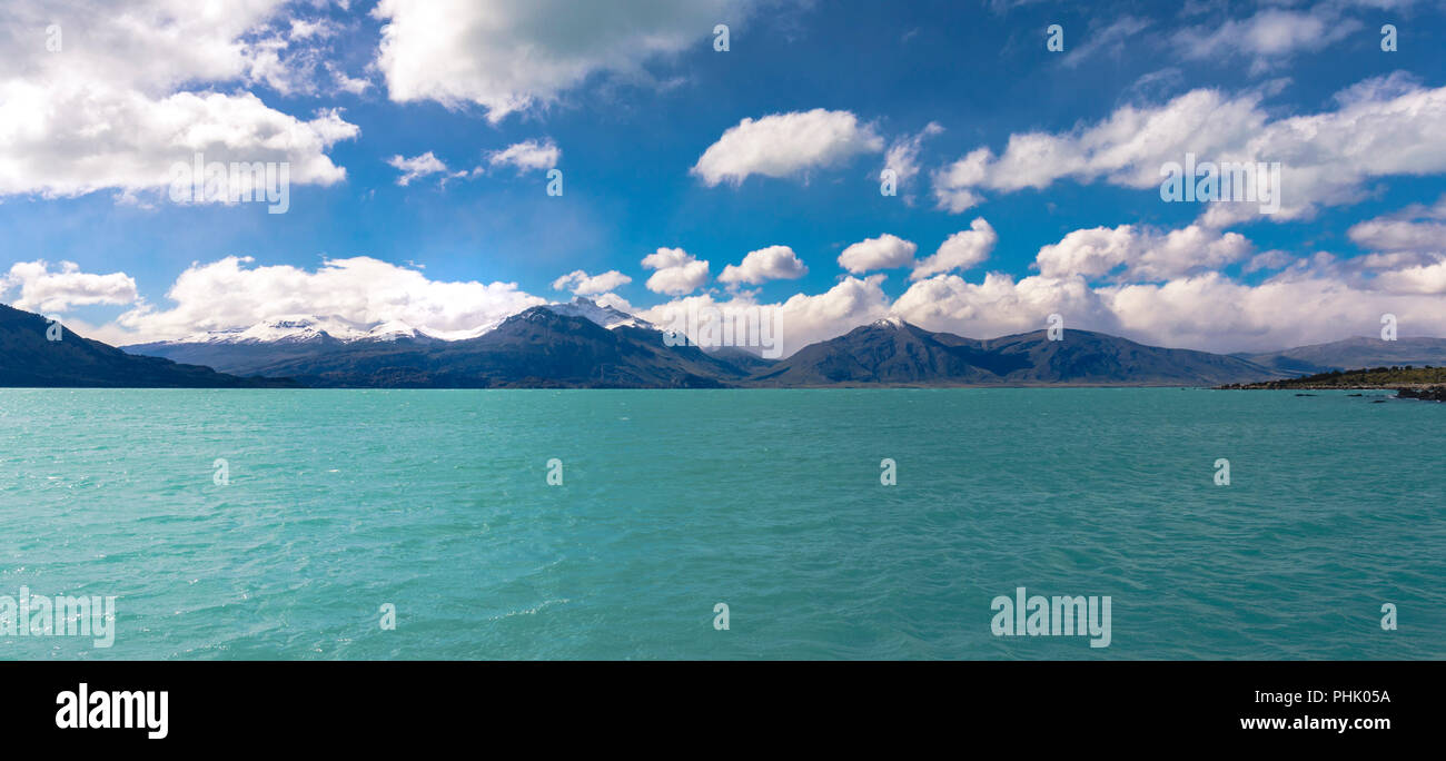 Lago Argentino Stockfoto