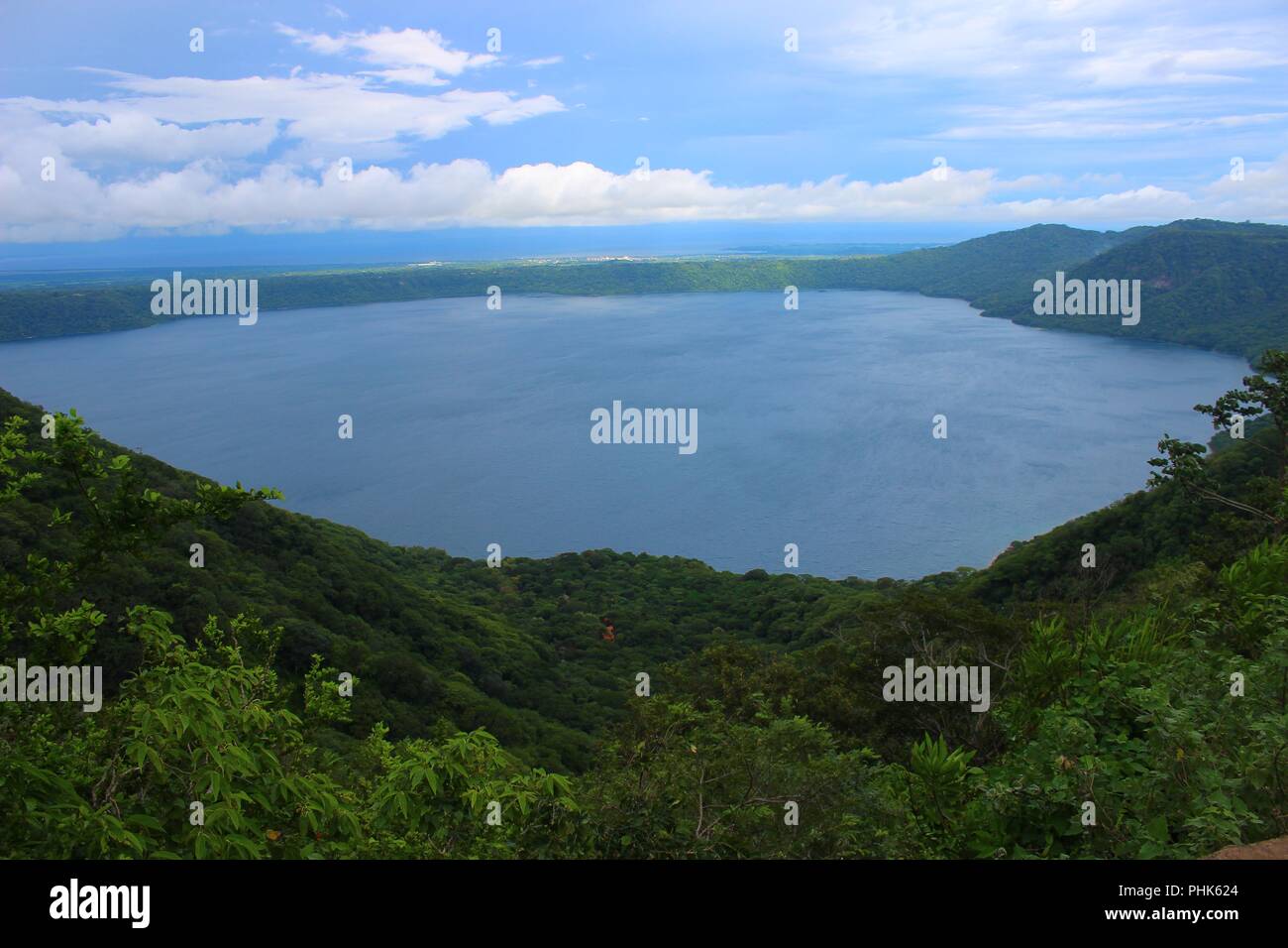 Laguna de Apoyo Kratersee in Nicaragua. Stockfoto