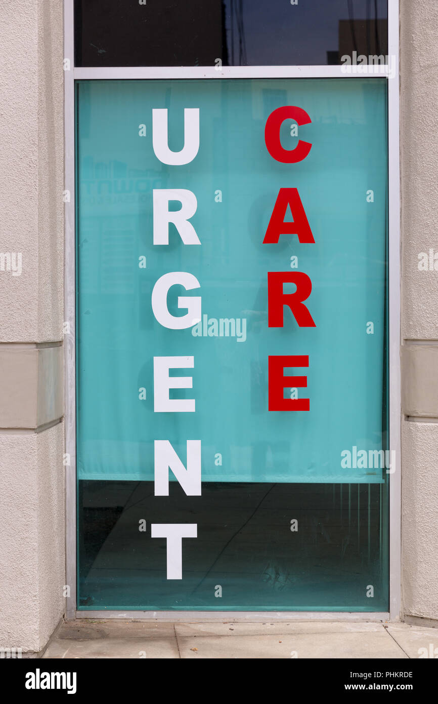 Urgent Care facility in der Innenstadt von Los Angeles, Kalifornien. Stockfoto