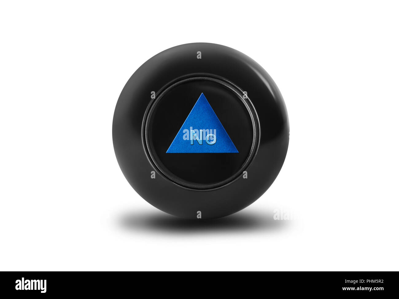 Magic Ball mit Vorhersage Keine Stockfoto