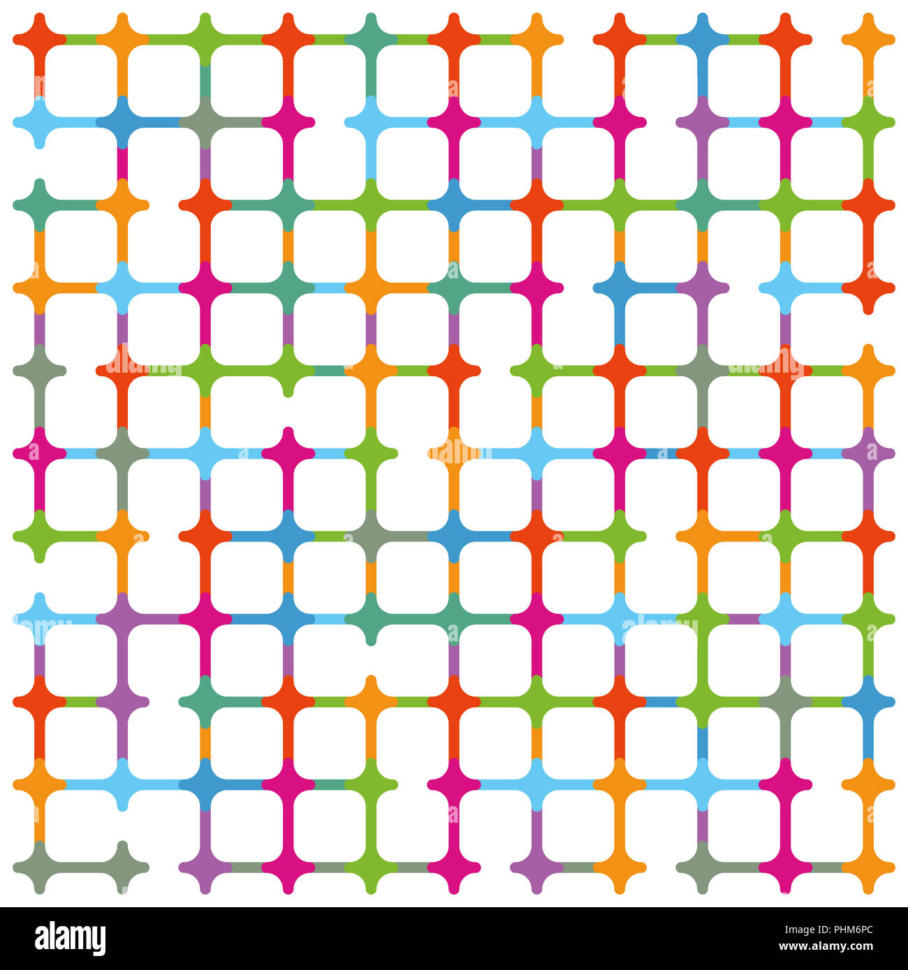 Geometrische bunten Hintergrund Abbildung Stockfoto