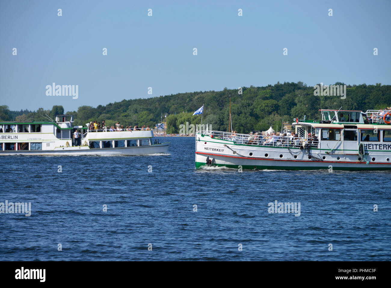 Dampfer, Wannsee, Berlin, Deutschland Stockfoto