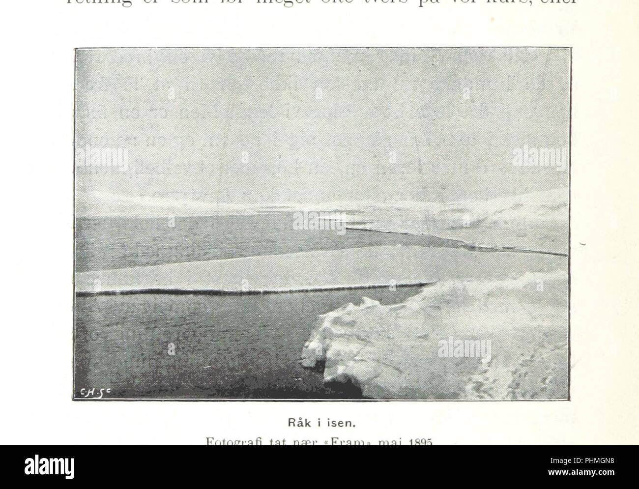 Bild von Seite 696 der "Fram über Polhavet. Den norske Polarfaerd 1893-1896. ... Med et Tillaeg af Otto Sverdrup". Stockfoto