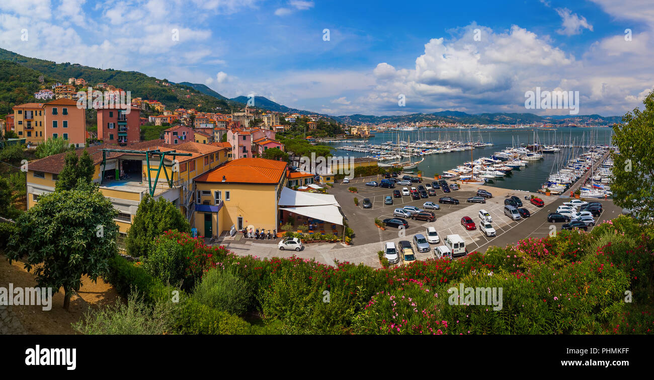 Le Grazie in den Cinque Terre - Italien Stockfoto