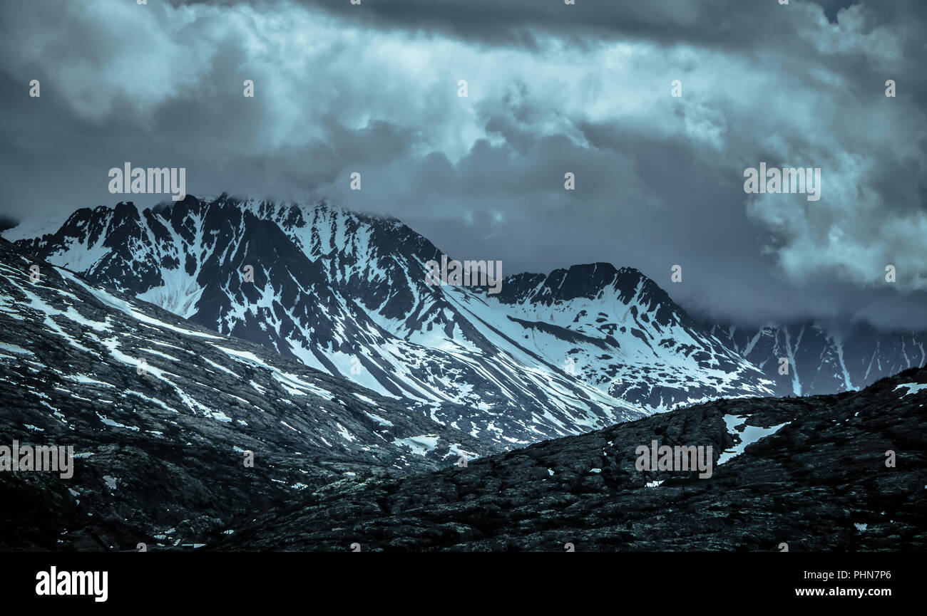 Rocky Mountains natur Szenen auf Alaska British Columbia Grenze Stockfoto