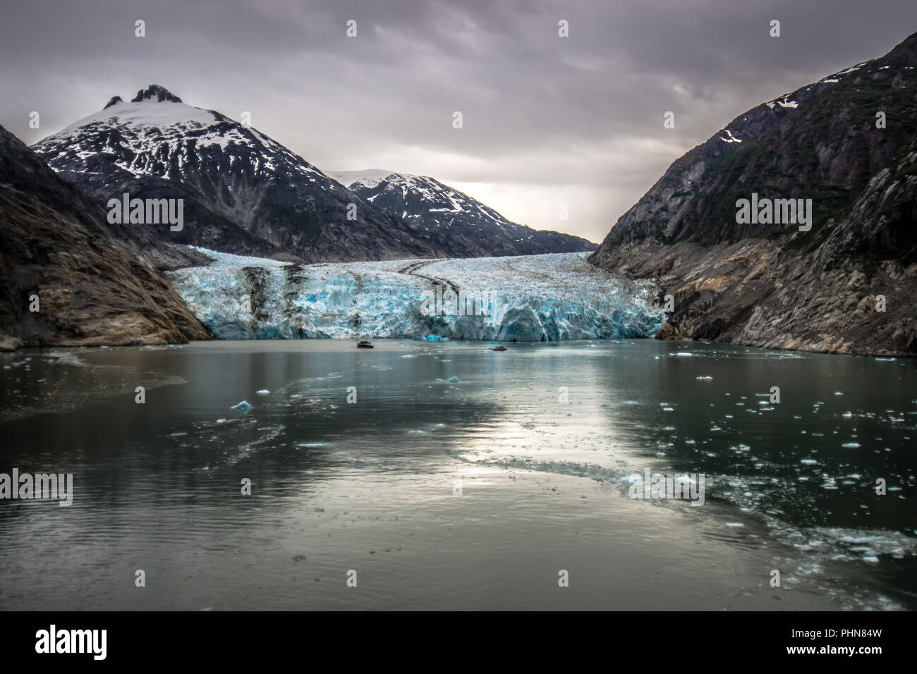 Tracy Arm fjord Landschaft im Juni in Alaska Stockfoto