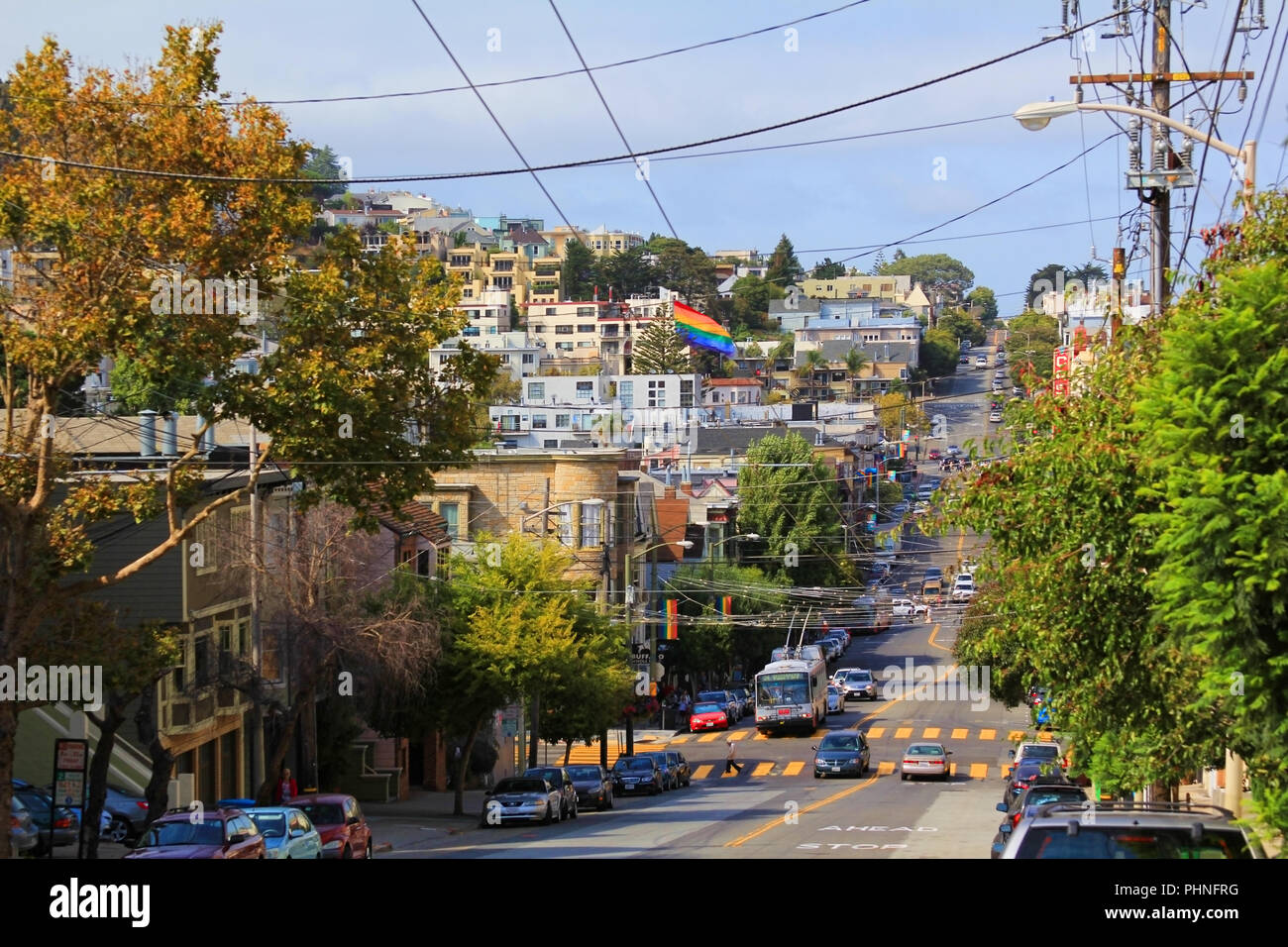 Castro-Distrikt in San Francisco Stockfoto