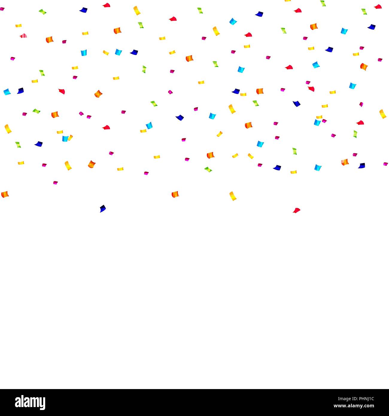 Abstrakte Konfetti Hintergrund mit Polka Dot Konfetti. Vector Illustration Stock Vektor