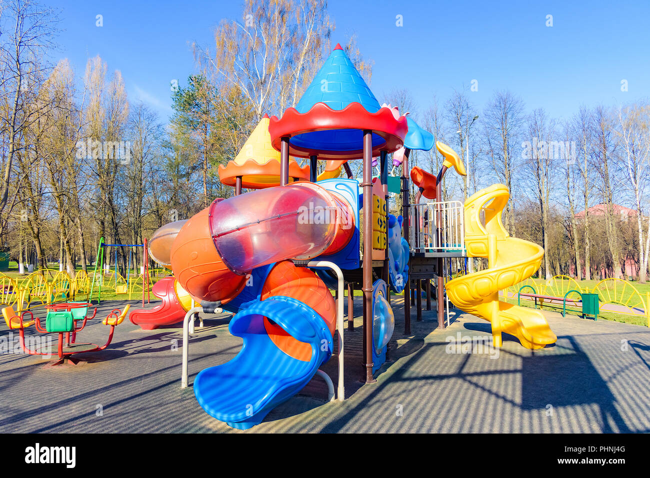 Farbe Spielplatz für Spiel Stockfoto