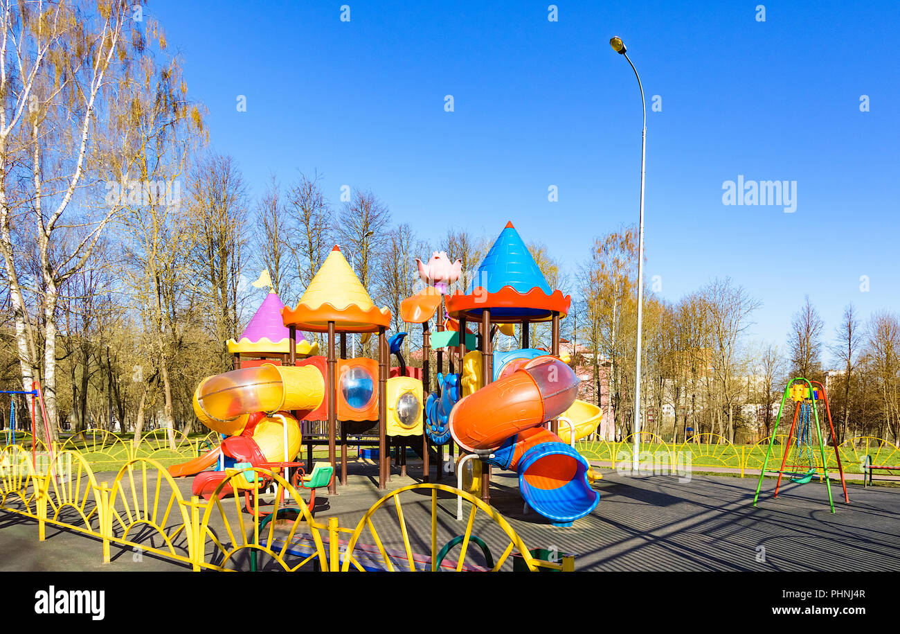 Farbe Spielplatz für Spiel Stockfoto