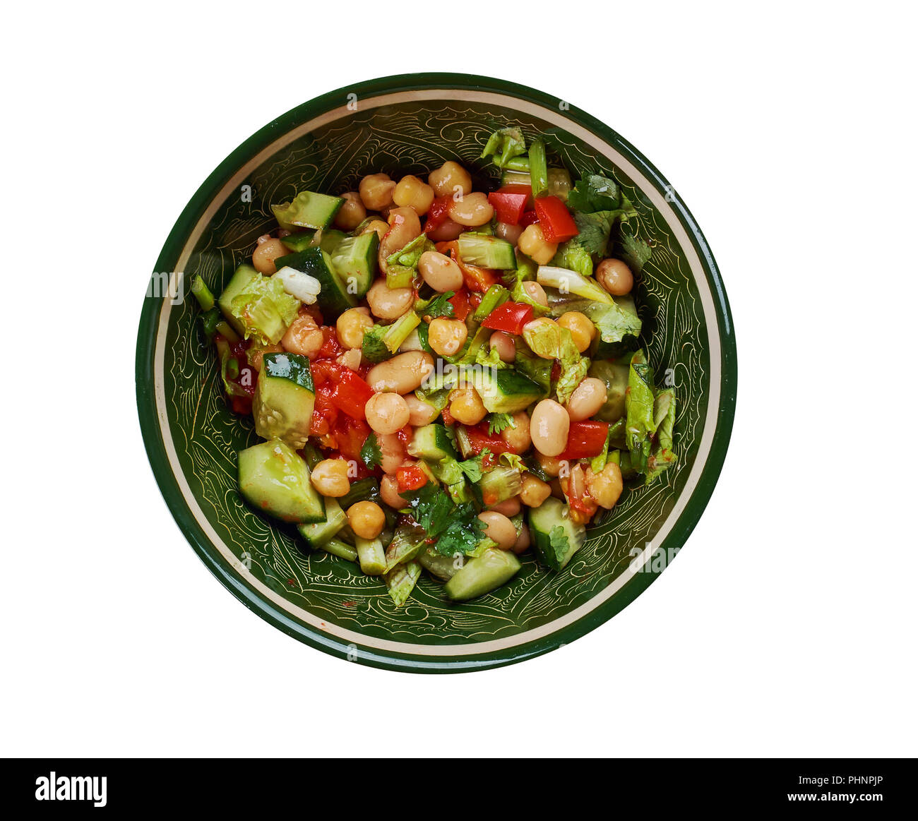 Im Nahen und Mittleren Osten - style Salat, Balela Stockfoto