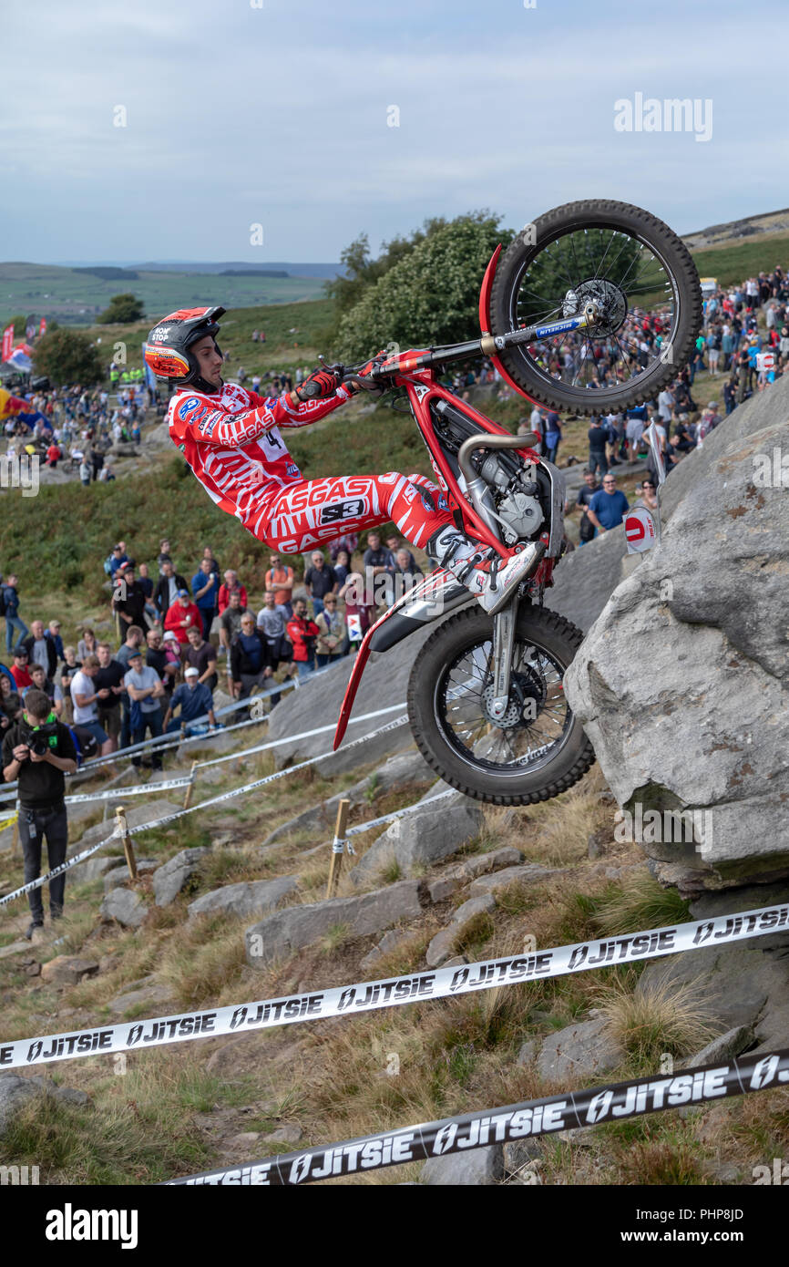 Yorkshire, UK. 2. September 2018. Endrunde der Welt STUDIEN GP. Addingham Moorside, Silsden, Großbritannien. 2 9 18 Credit: RHB/Alamy leben Nachrichten Stockfoto