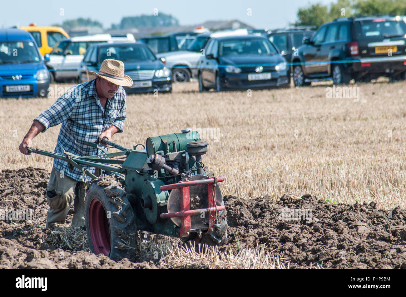 Kent, Großbritannien. September 2018. Glorreicher, warmer sonniger Tag für die jährliche RMPCS-Show. Gartenpflügen . Stockfoto