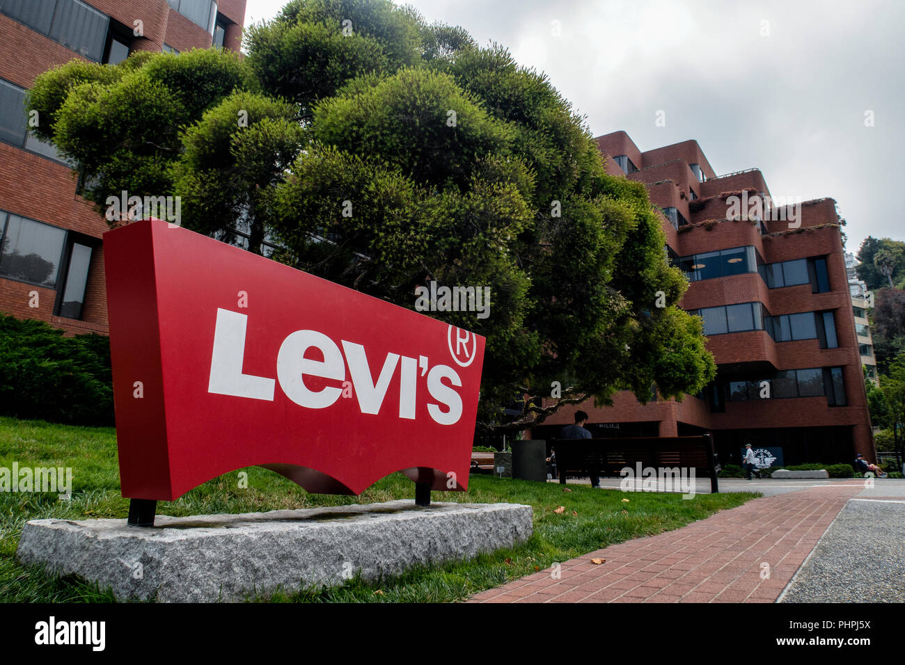 Levi Strauss und Co globalen Hauptsitz in Levi's Plazza, San Francisco Stockfoto