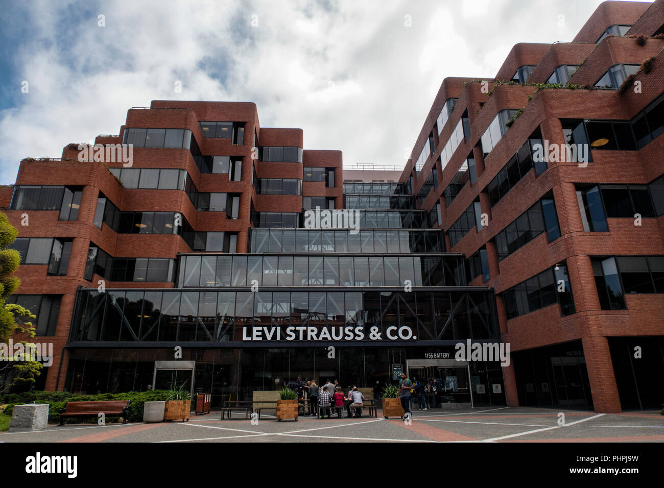 Levi Strauss und Co globalen Hauptsitz in Levi's Plazza, San Francisco Stockfoto