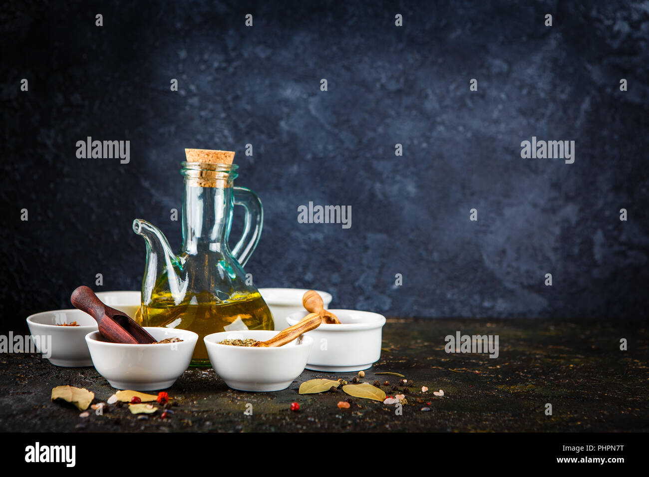 Verschiedene Arten von Gewürzen Stockfoto