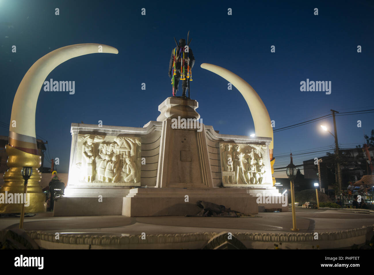 THAILAND ISAN SURIN STADT ELEFANT SUQARE Stockfoto