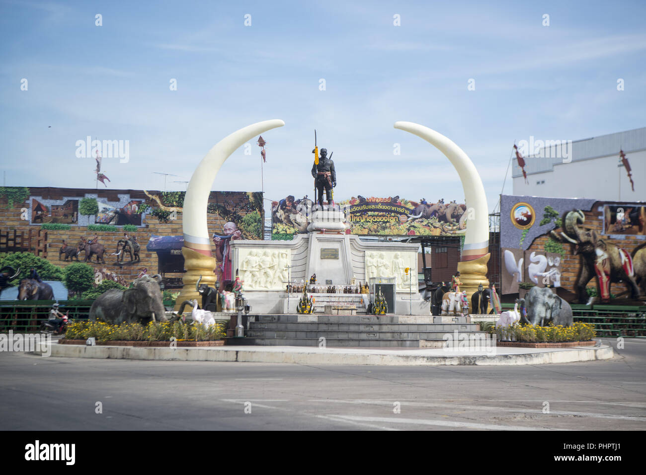 THAILAND ISAN SURIN STADT ELEFANT SUQARE Stockfoto