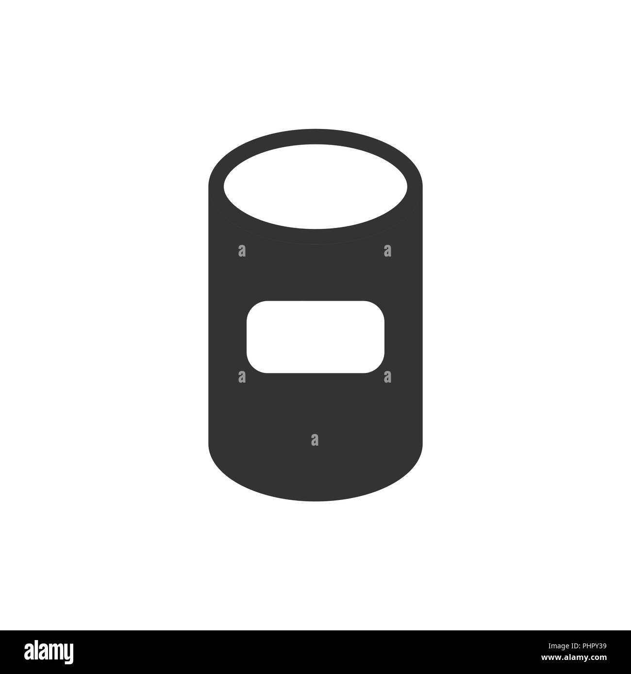 Abfalleimer Mülleimer Symbol im flachen Stil. Papierkorb schaufel Vector Illustration auf weißem Hintergrund isoliert. Garbage Warenkorb Business Konzept. Stock Vektor