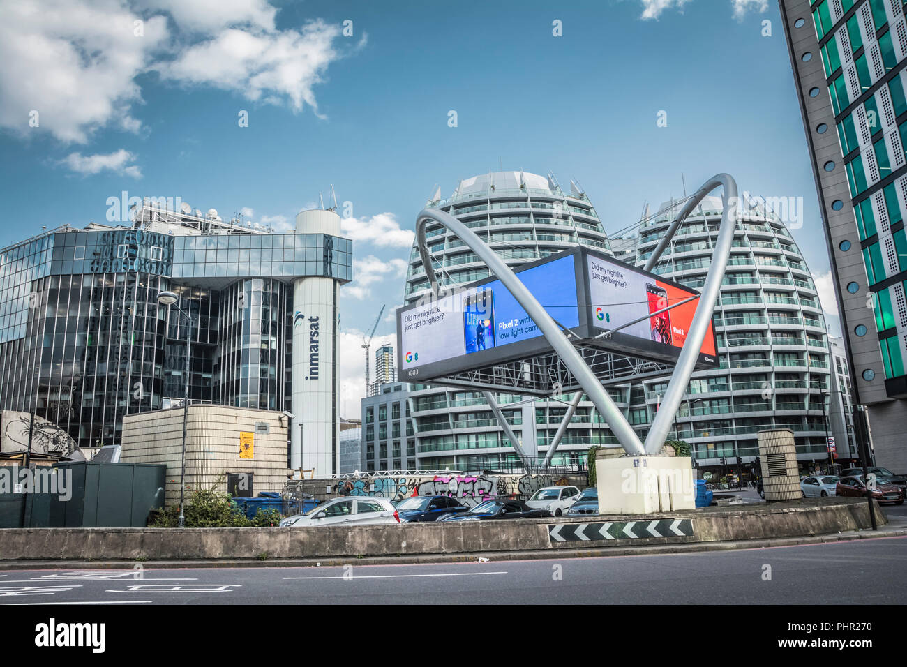 Inmarsat Büros auf der alten Straße, Kreisverkehr, London, UK Stockfoto