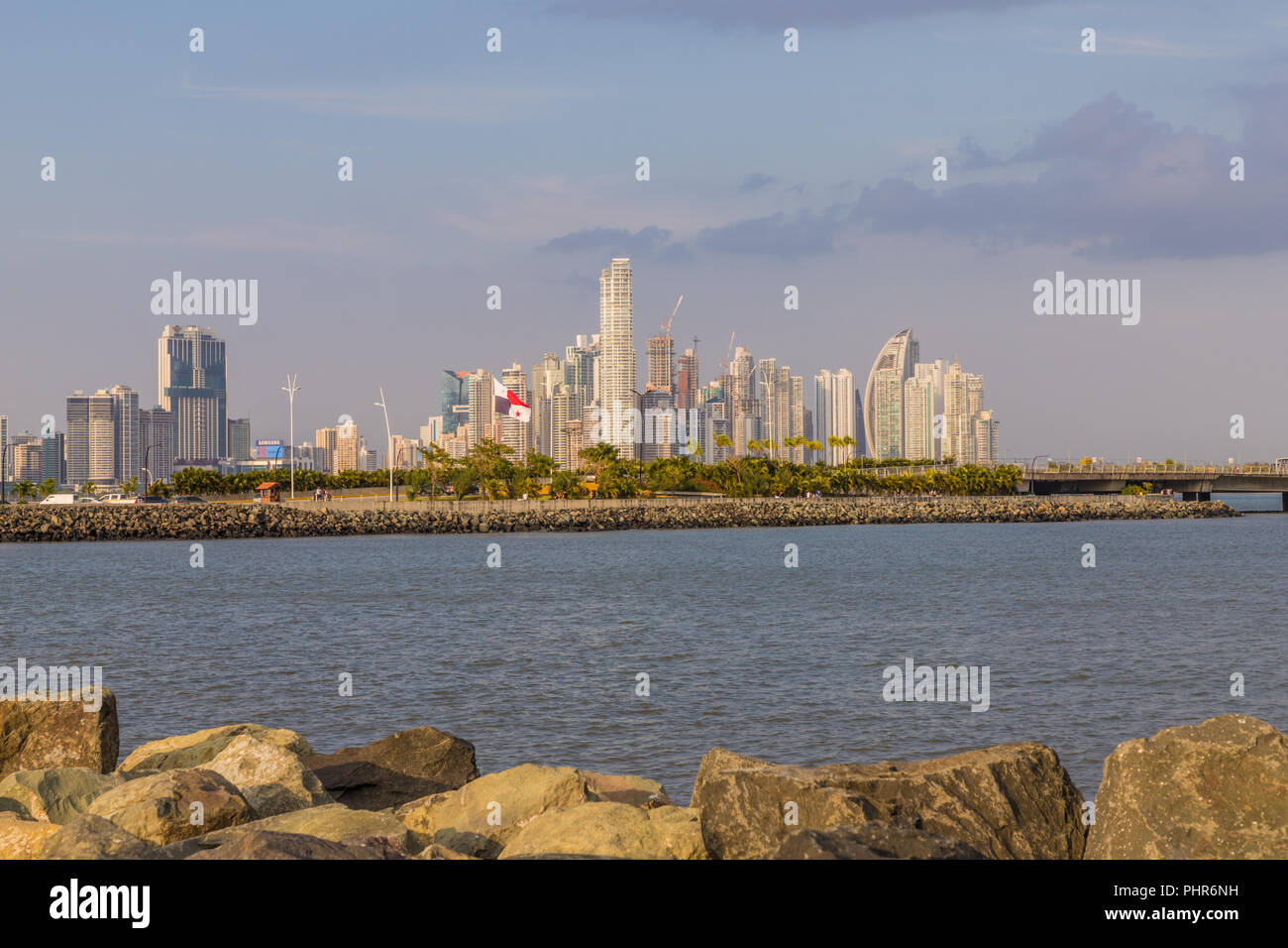 Eine typische Ansicht in Panama City in Panama. Stockfoto
