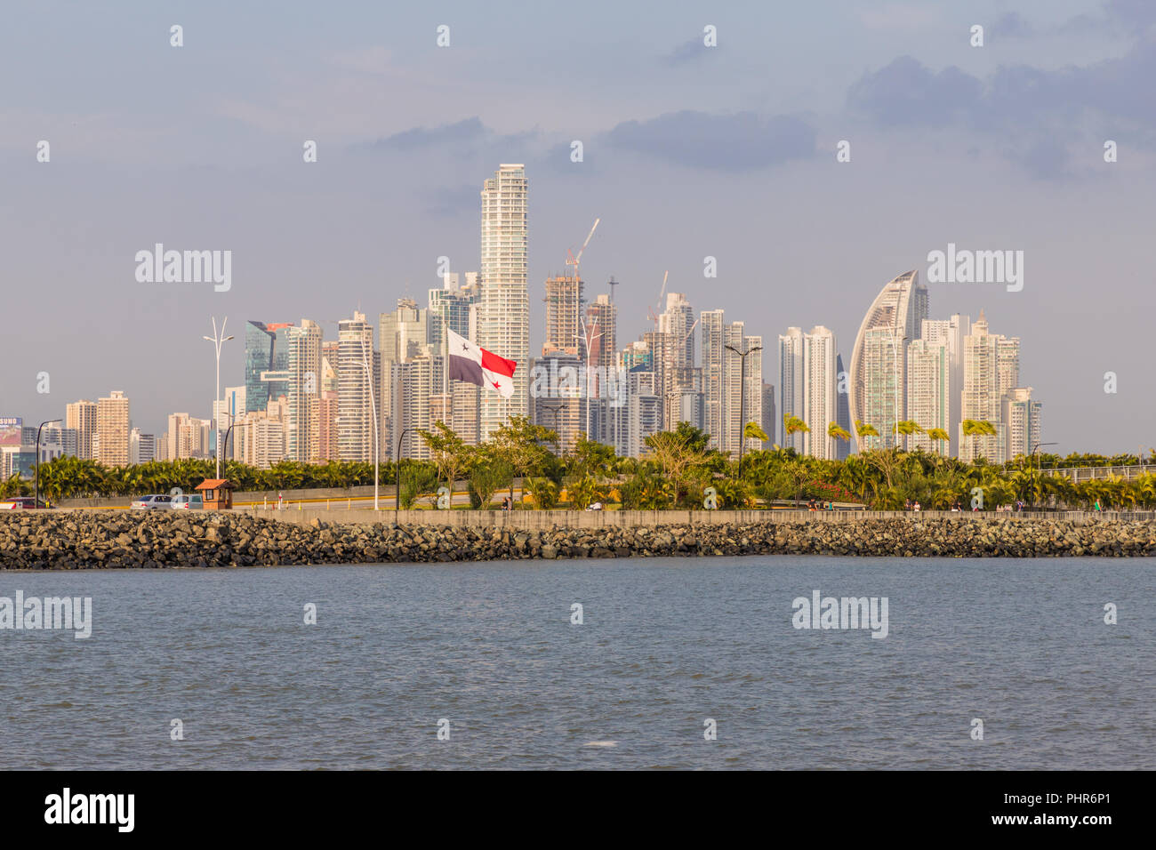 Eine typische Ansicht in Panama City in Panama. Stockfoto