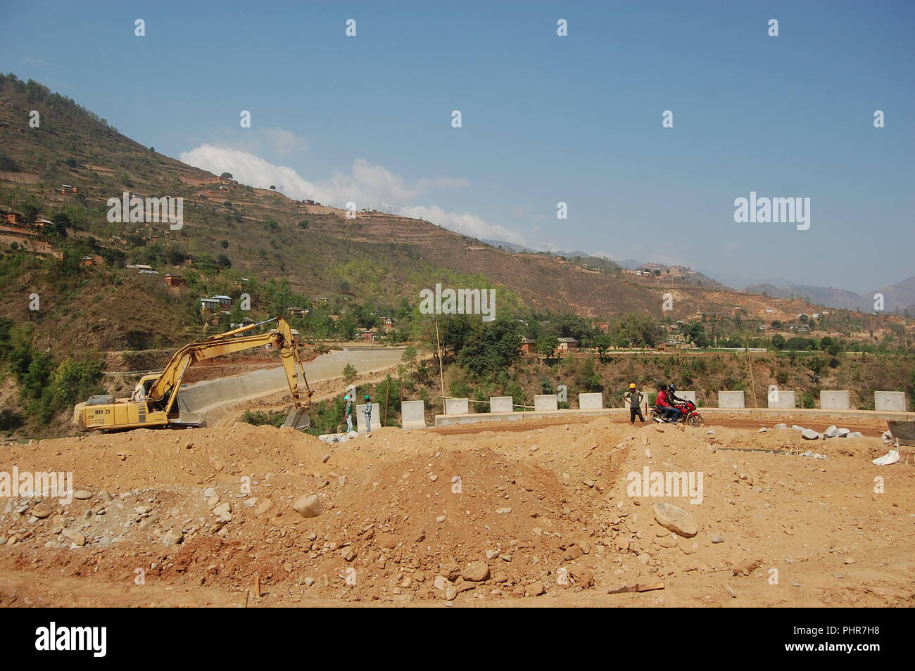 Entlang der Autobahn, Sindhuli, Nepal Stockfoto