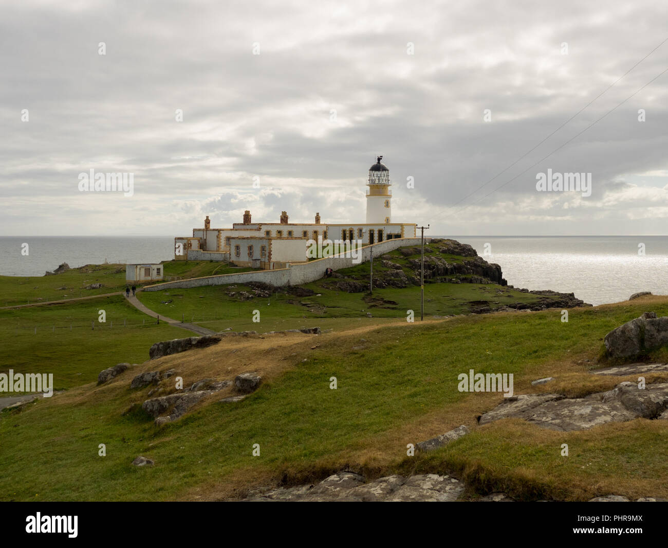 Landschaftlich Point Lighthouse, Isle Of Skye, Schottland Stockfoto
