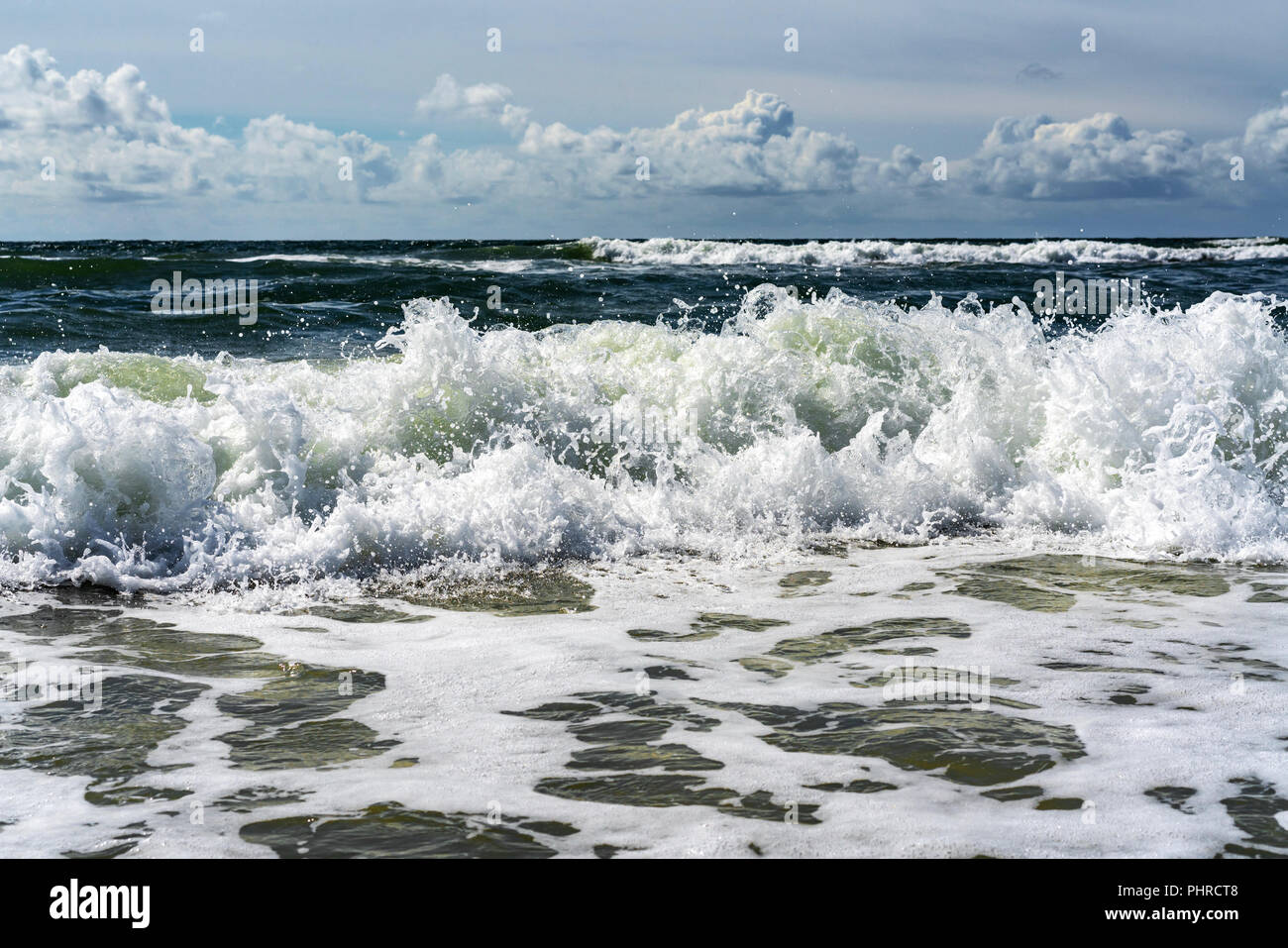Am Strand auf der nordfriesischen Insel Amrum, Deutschland Stockfoto