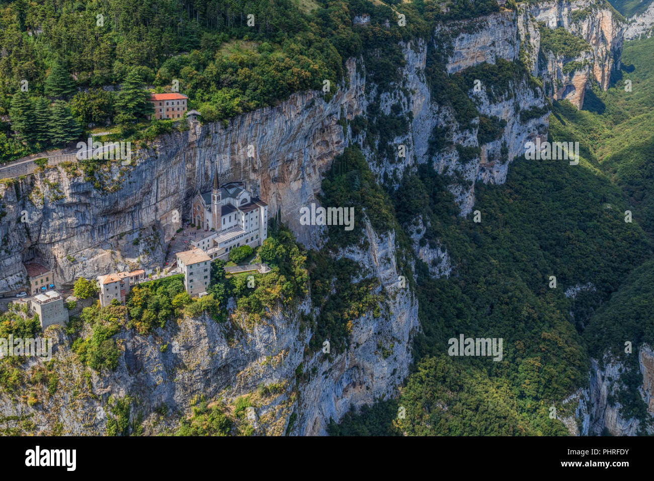 Madonna della Corona Spiazzi, Gardasee, Venetien, Italien, Europa Stockfoto