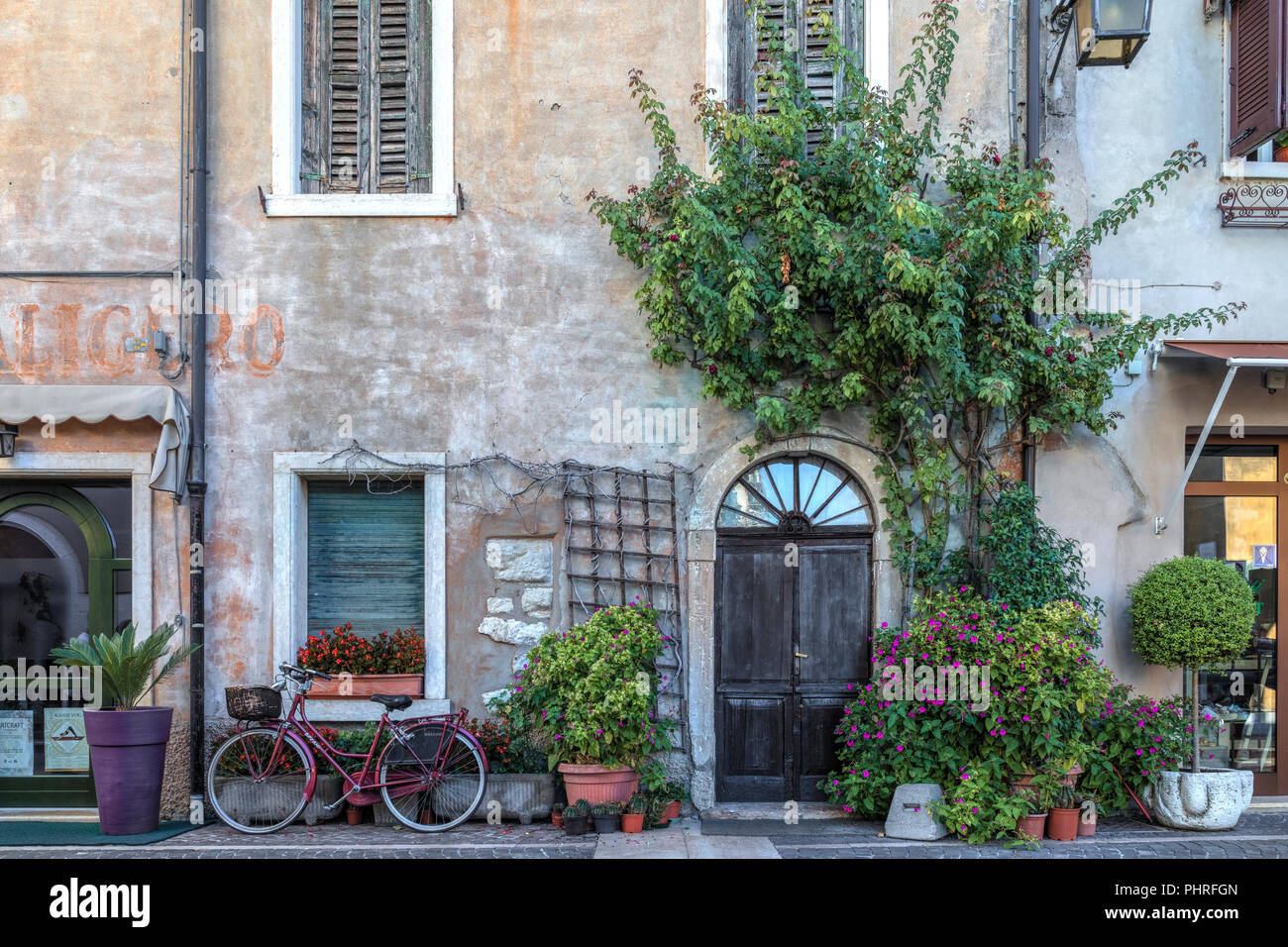 Bardolino, Venetien, Gardasee, Italien, Europa Stockfoto