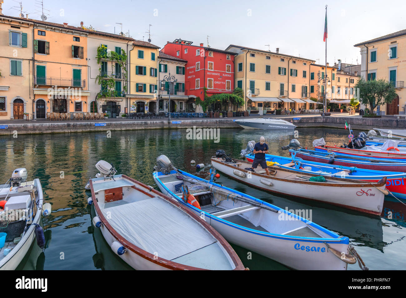 Bardolino, Venetien, Gardasee, Italien, Europa Stockfoto
