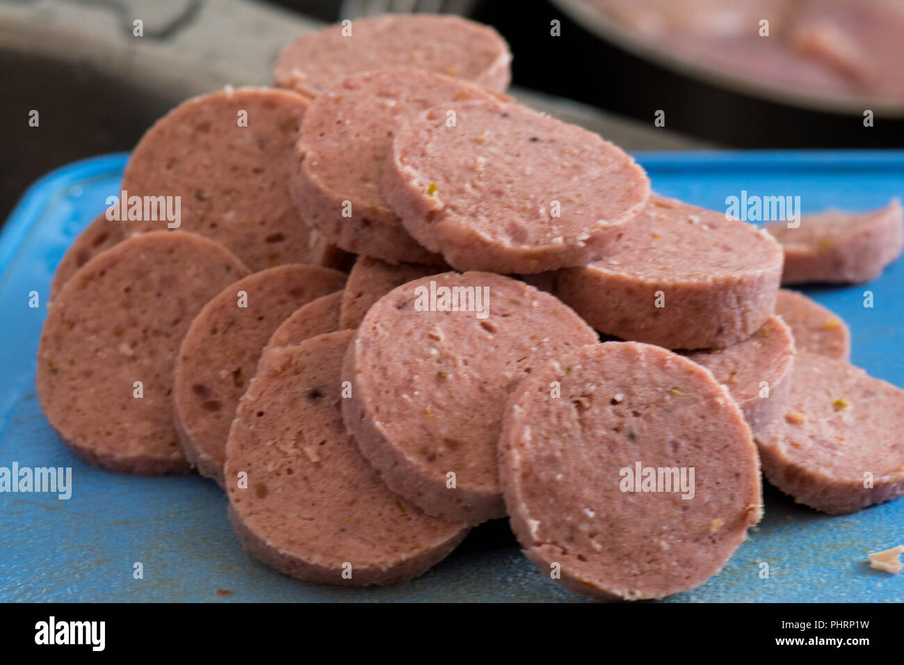 Zubereitung von Speisen in der Küche Stockfoto