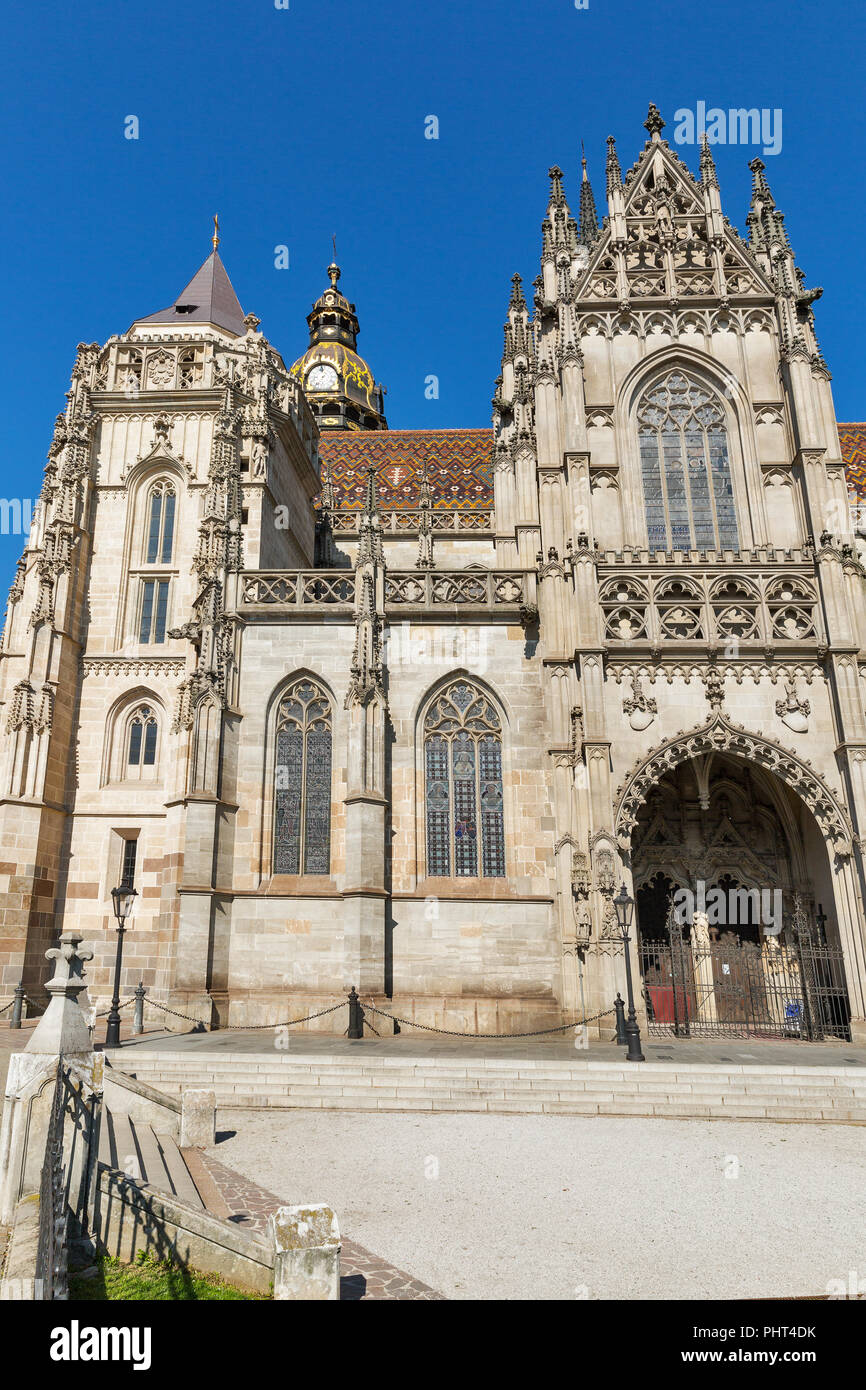 Kathedrale St. Elisabeth in der Altstadt von Kosice, Slowakei. Stockfoto