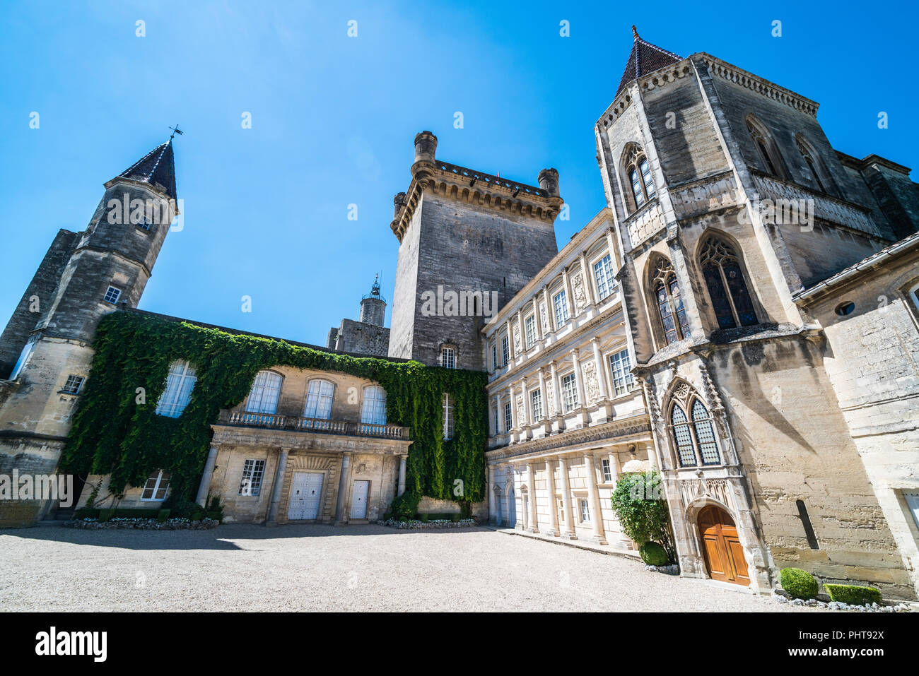 Le Duche d'Uzes, Uzès, Frankreich, Europa. Stockfoto