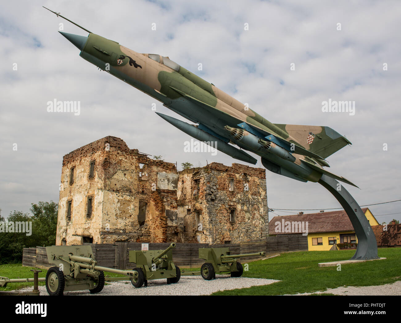 Air Military Museum in Turanj, Kroatien Stockfoto