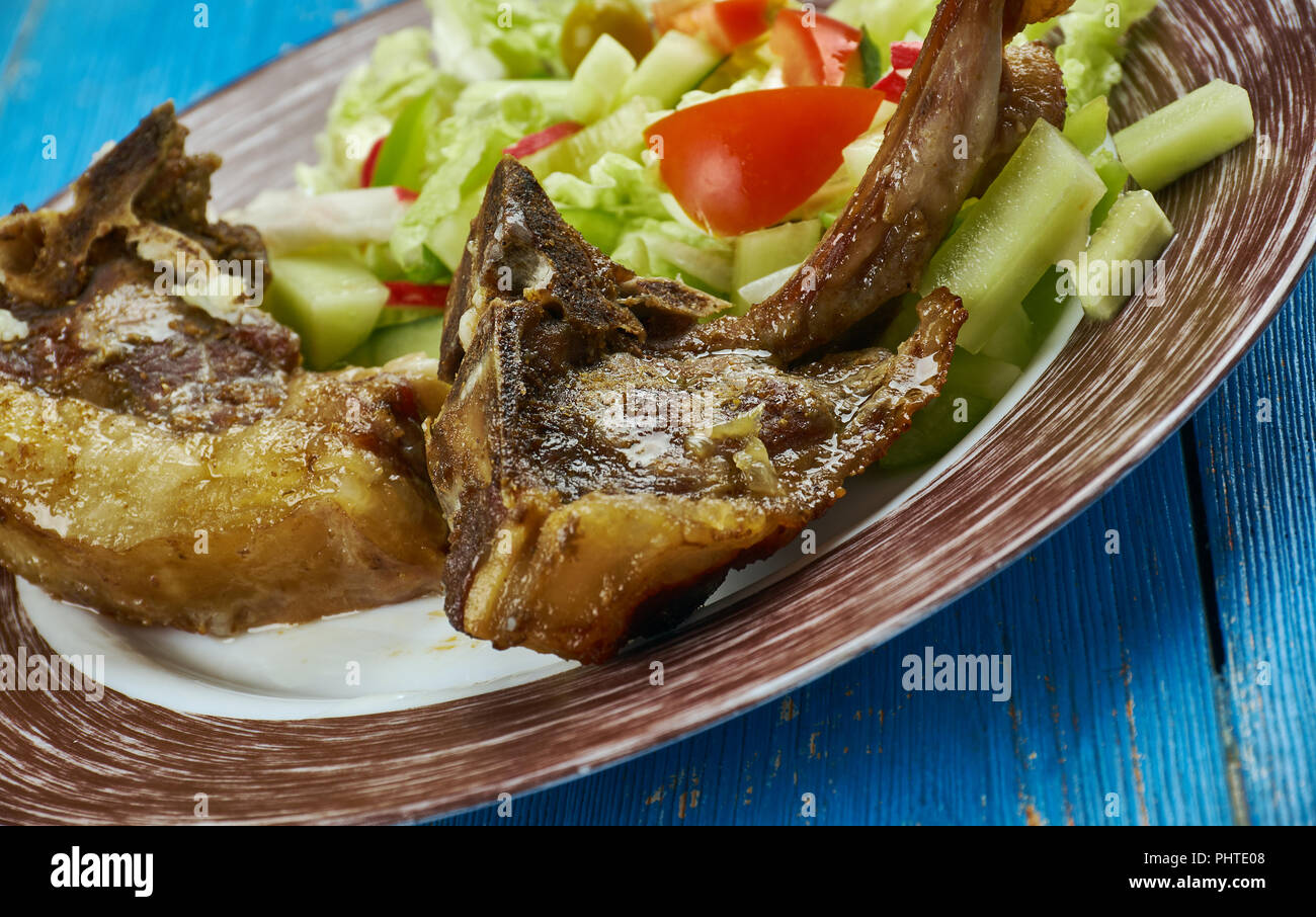 Peshwari Lamm Kebab Stockfoto