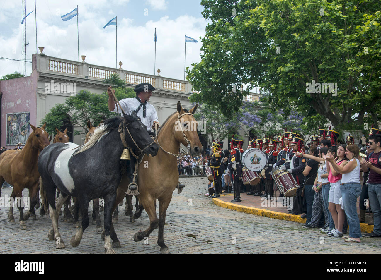 San Antonio de Areco, Provinz Buenos Aires, Argentinien - 11. November 2012: Gaucho (South American Cowboy ist ein Wohnsitz o der südamerikanischen Pampa) Stockfoto
