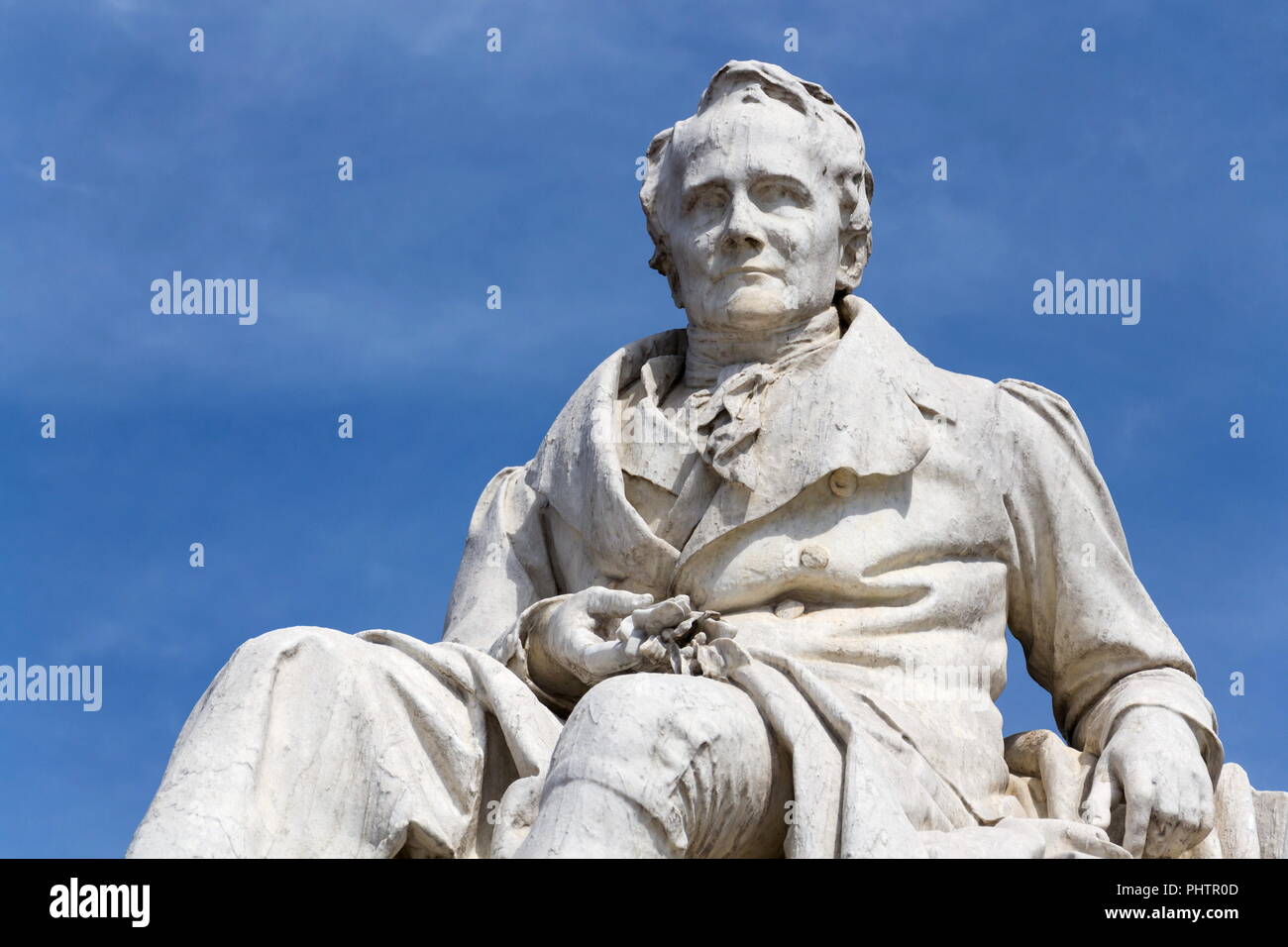 Alexander von Humboldt Statue außerhalb der Humboldt Universität zu Berlin, Deutschland Stockfoto