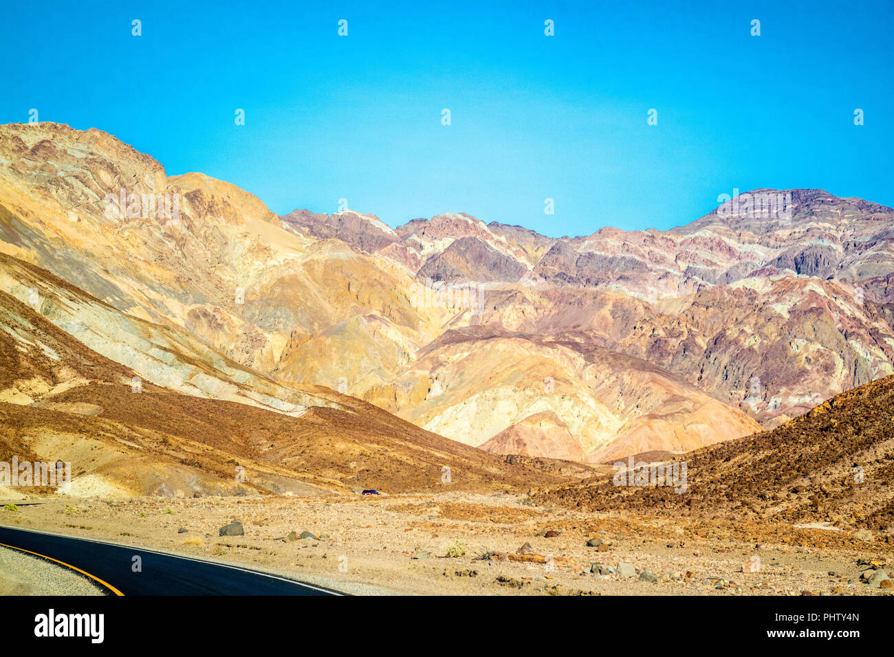 Bergrücken im Death Valley National Park Stockfoto